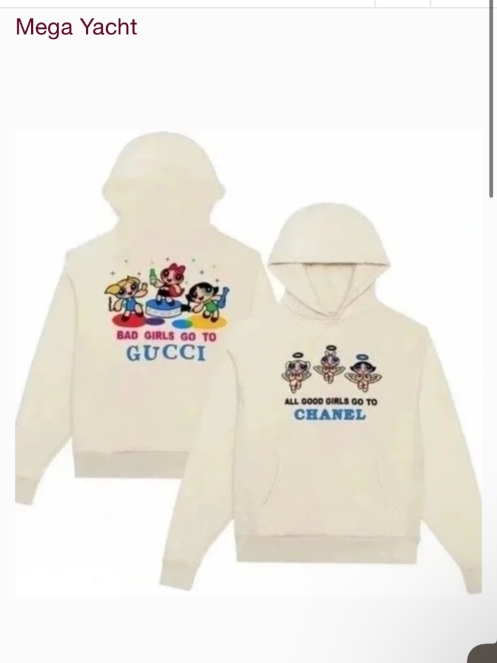 Mega yacht club powerpuff girls hoodie
